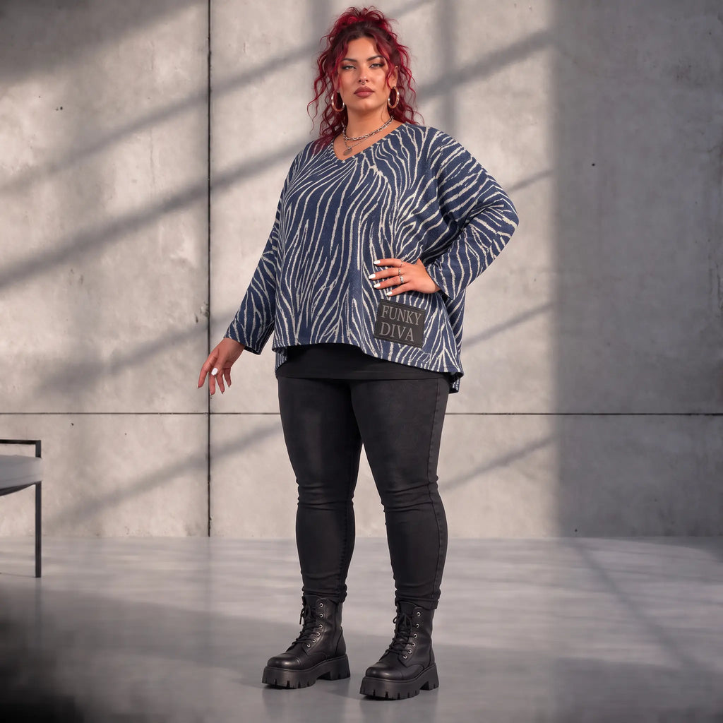 Funky Diva · Shirt · ZebraDiva · T900 · GeeyBlue