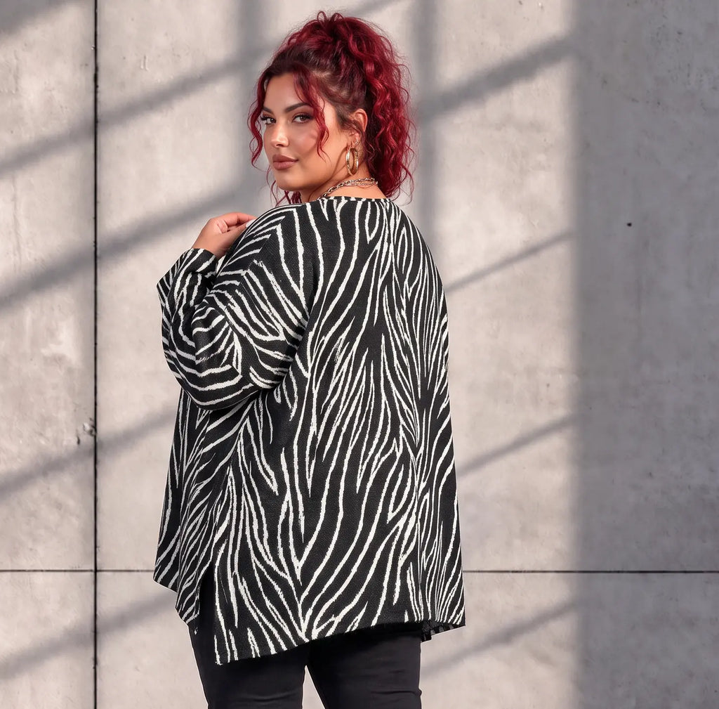 Funky Diva · Shirt · ZebraDiva · T200 · BlackWhite