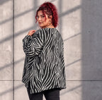 Funky Diva · Shirt · ZebraDiva · T200 · BlackWhite