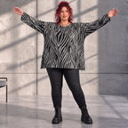 Funky Diva · Shirt · ZebraDiva · T200 · BlackWhite