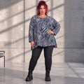 Funky Diva · Shirt · ZebraDiva · T200 · NavyWhite