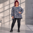 Funky Diva · Shirt · ZebraDiva · T200 · NavyWhite