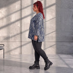 Funky Diva · Shirt · ZebraDiva · T200 · NavyWhite
