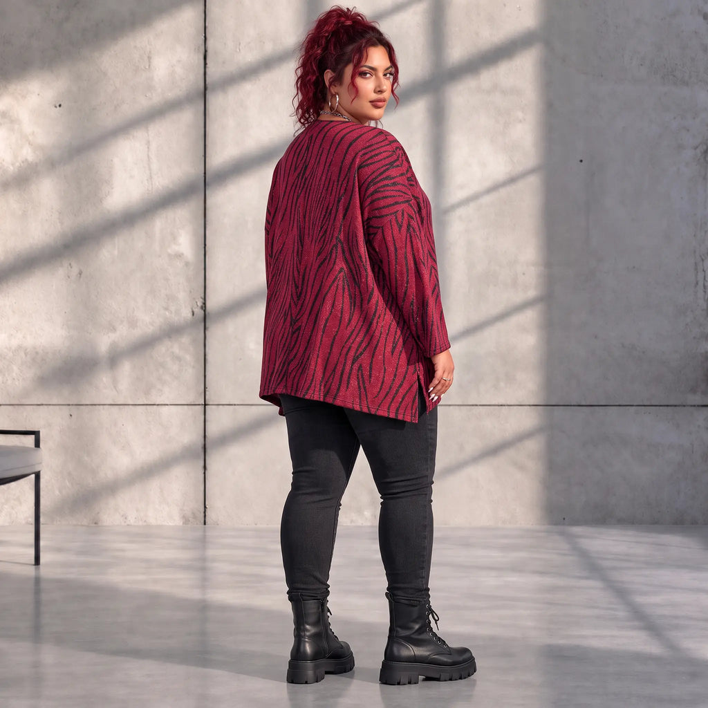 Funky Diva · Shirt · ZebraDiva · T200 · WineBlack