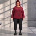 Funky Diva · Shirt · ZebraDiva · T555 · WineBrown