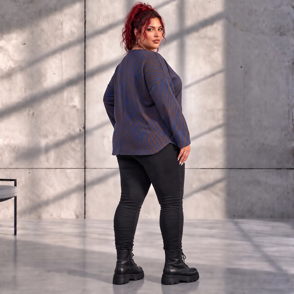 Funky Diva · Shirt · ZebraDiva · T555 · BrownBlue