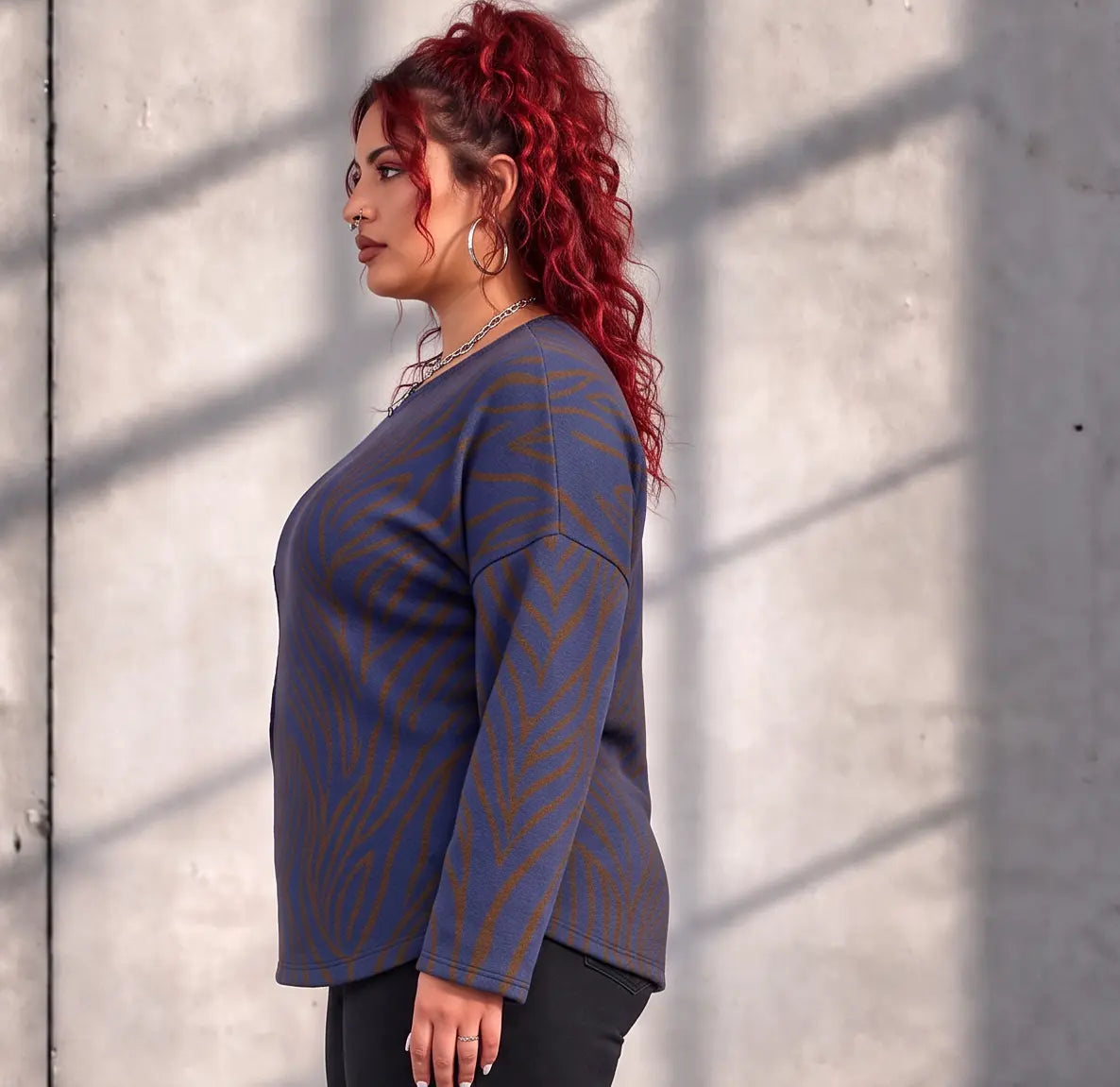 Funky Diva · Shirt · ZebraDiva · T555 · BrownBlue