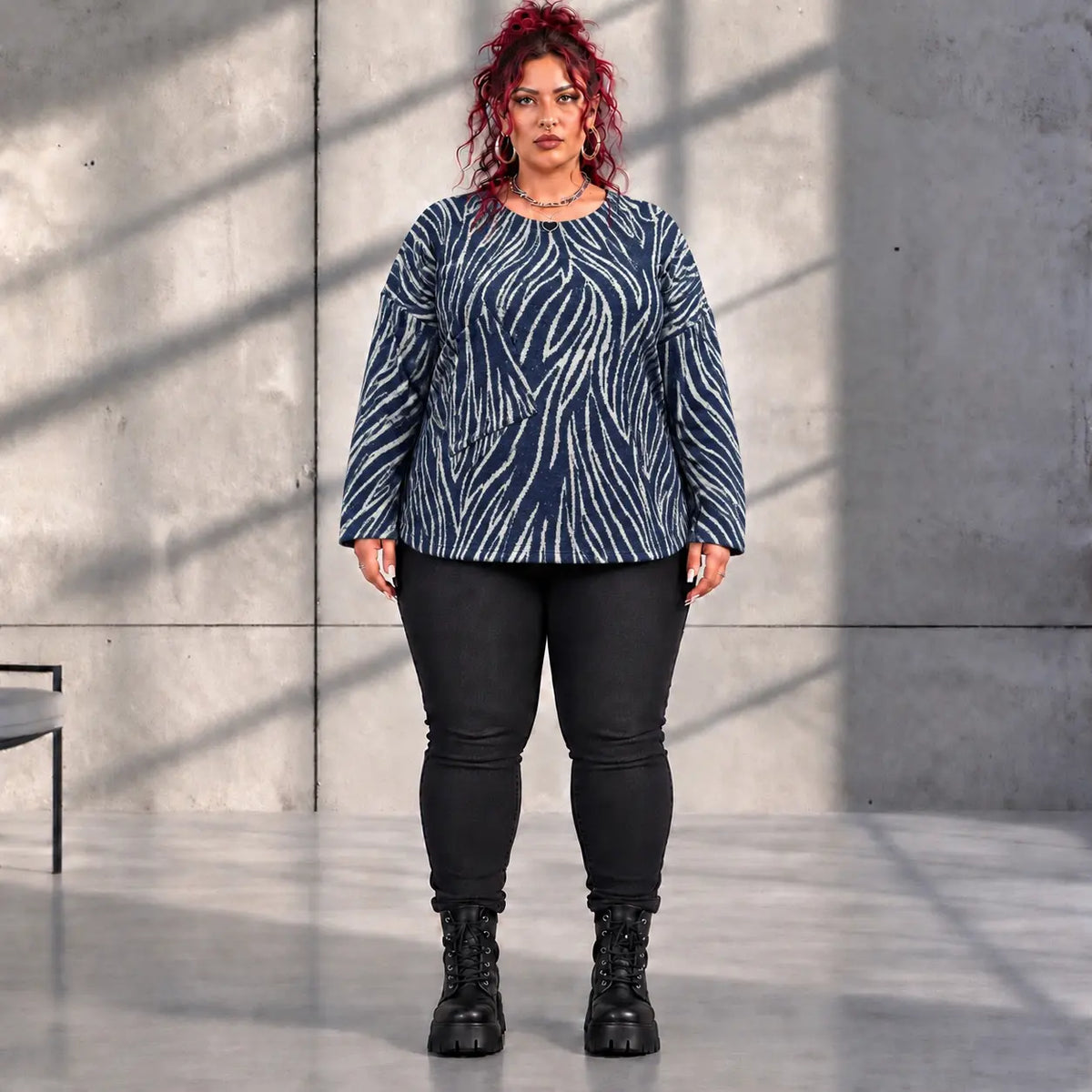 Funky Diva · Shirt · ZebraDiva · T555 · GeeyBlue