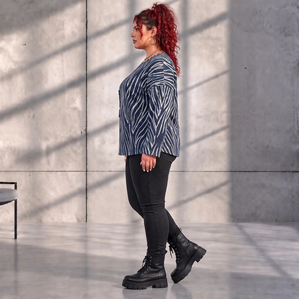 Funky Diva · Shirt · ZebraDiva · T555 · GeeyBlue