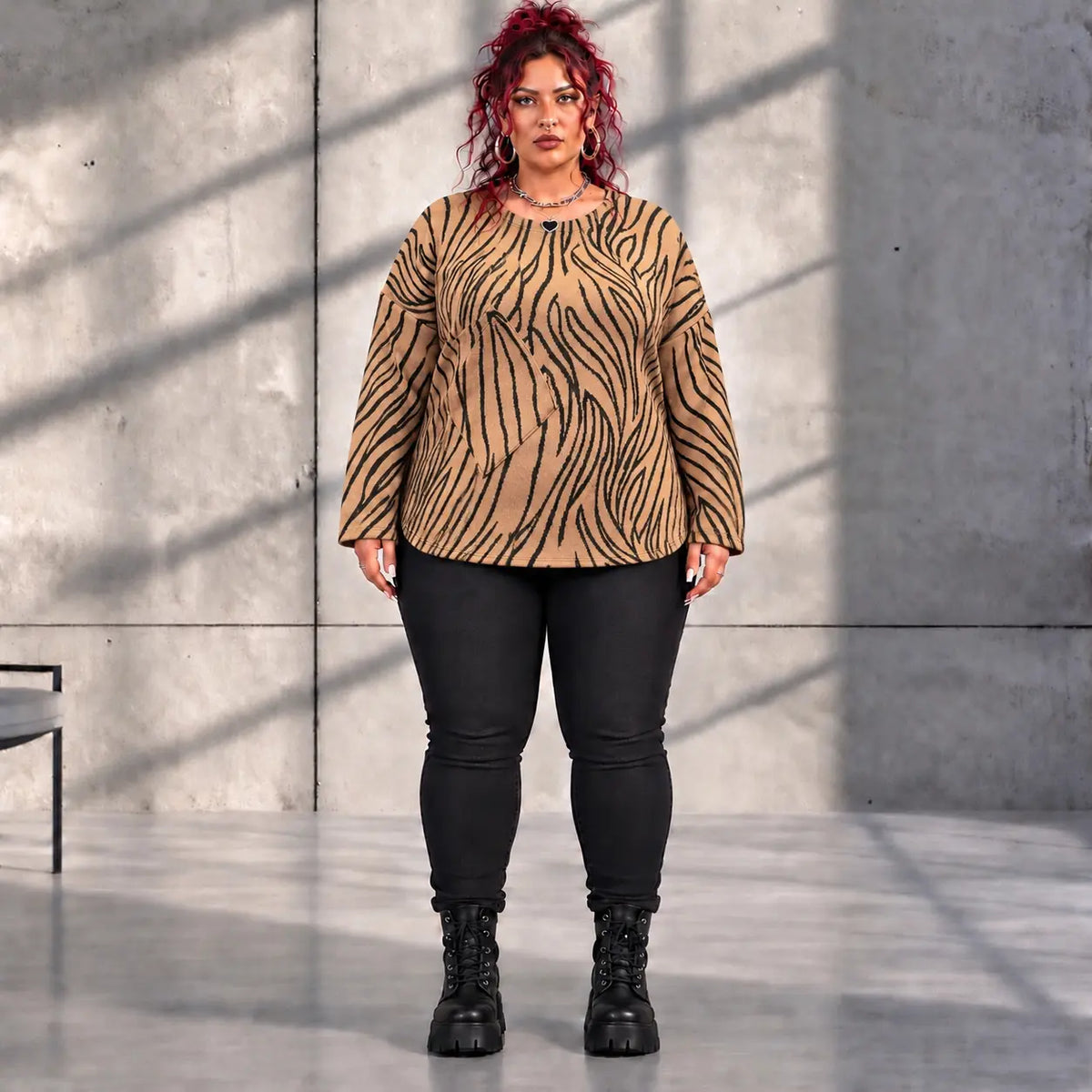 Funky Diva · Shirt · ZebraDiva · T555 · CocoBrown