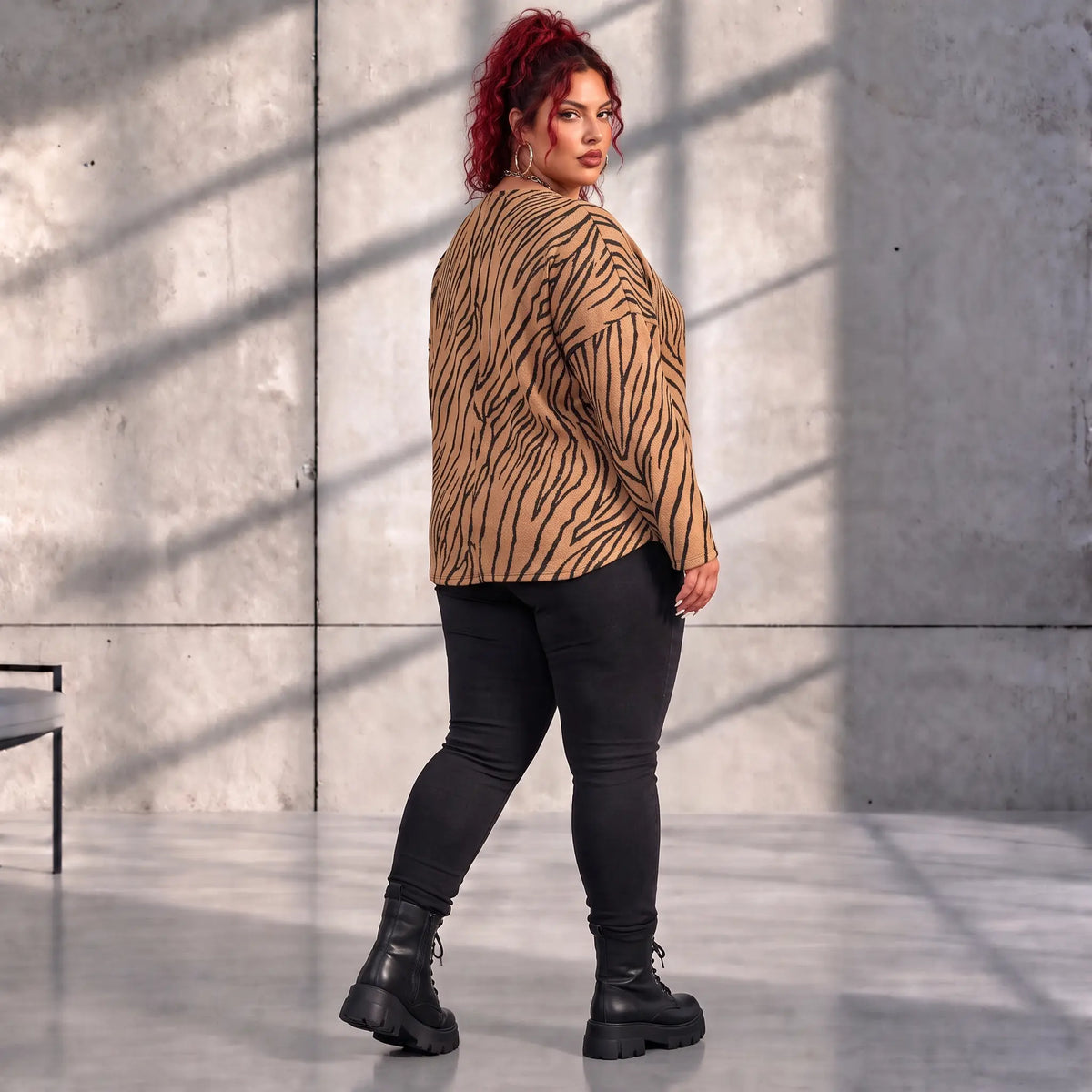 Funky Diva · Shirt · ZebraDiva · T555 · CocoBrown