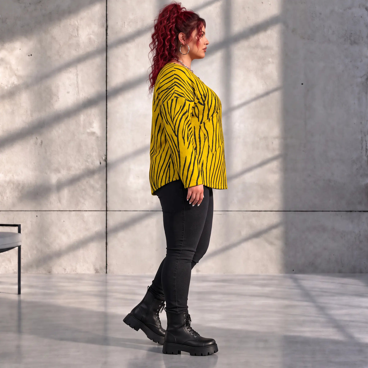 Funky Diva · Shirt · ZebraDiva · T555 · BlackYellow