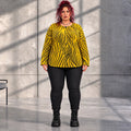 Funky Diva · Shirt · ZebraDiva · T555 · BlackYellow
