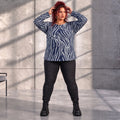 Funky Diva · Shirt · ZebraDiva · T555 · NavyWhite