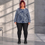 Funky Diva · Shirt · ZebraDiva · T555 · NavyWhite