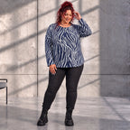 Funky Diva · Shirt · ZebraDiva · T555 · NavyWhite