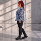 Funky Diva · Shirt · ZebraDiva · T555 · NavyWhite