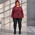 Funky Diva · Shirt · ZebraDiva · T555 · WineBlack
