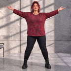 Funky Diva · Shirt · ZebraDiva · T555 · WineBlack