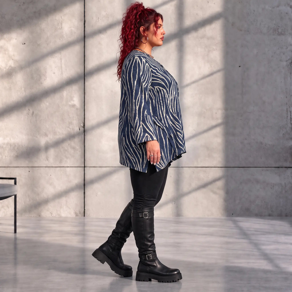 Funky Diva · Shirt · ZebraDiva · T545 · GeeyBlue