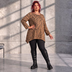Funky Diva · Shirt · ZebraDiva · T545 · CocoBrown