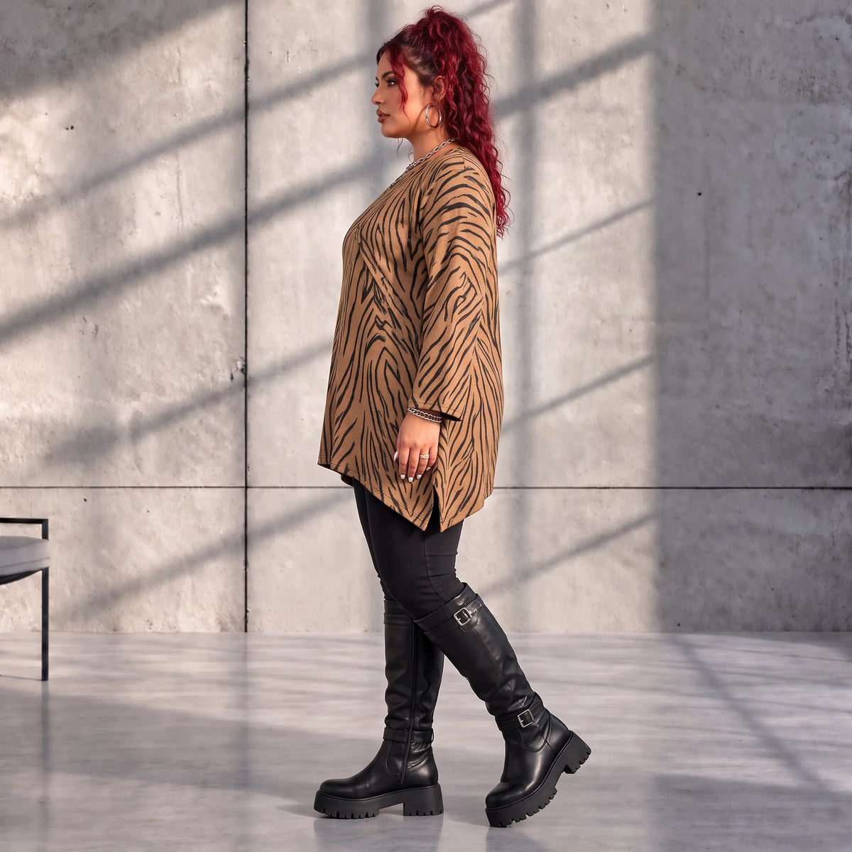 Funky Diva · Shirt · ZebraDiva · T545 · CocoBrown