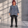 Funky Diva · Shirt · ZebraDiva · T545 · NavyWhite