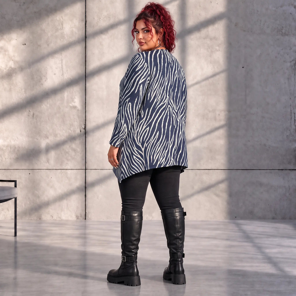 Funky Diva · Shirt · ZebraDiva · T545 · NavyWhite