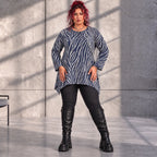 Funky Diva · Shirt · ZebraDiva · T545 · NavyWhite
