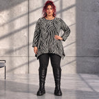 Funky Diva · Shirt · ZebraDiva · T545 · BlackWhite