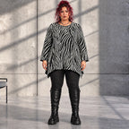 Funky Diva · Shirt · ZebraDiva · T545 · BlackWhite