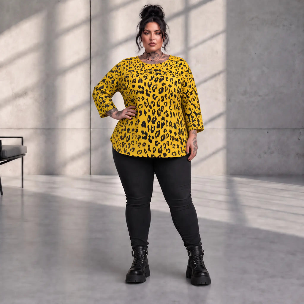 Funky Diva · Shirt · CoolDiva · C442 · YellowBlack