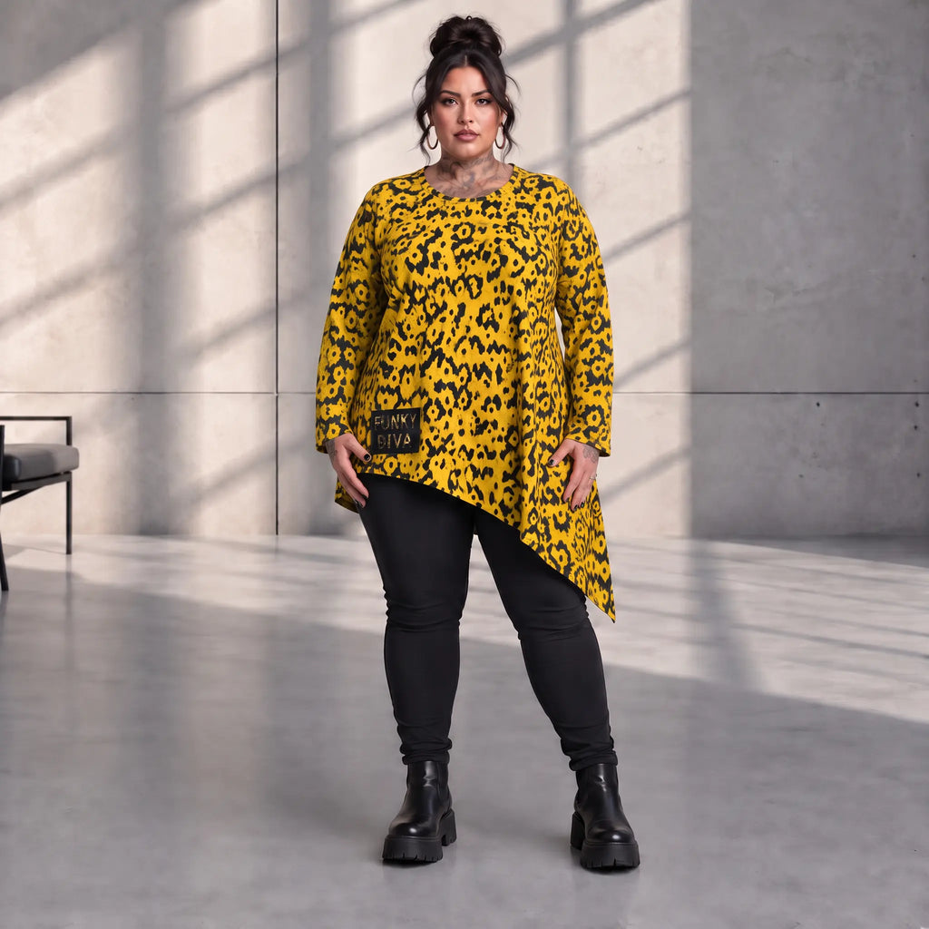 Funky Diva · Shirt · CoolDiva · C456 · YellowBlack