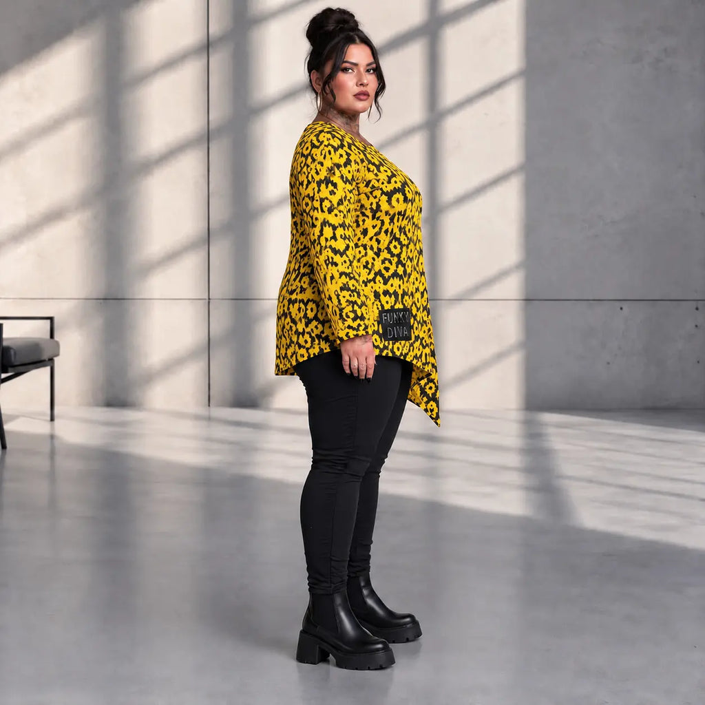 Funky Diva · Shirt · CoolDiva · C456 · YellowBlack