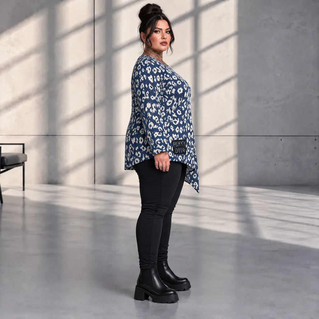 Funky Diva · Shirt · CoolDiva · C456 · GreyBlue