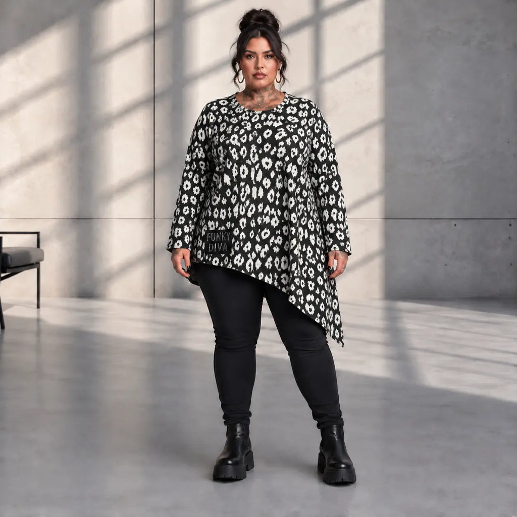 Funky Diva · Shirt · CoolDiva · C456 · BlackWhite