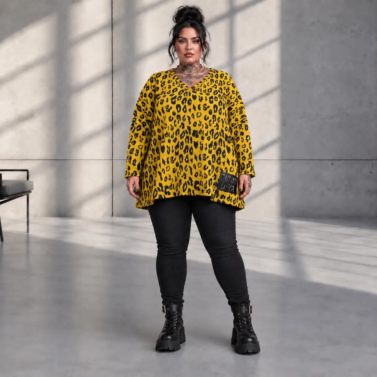 Funky Diva · Shirt · CoolDiva · C267 · YellowBlack