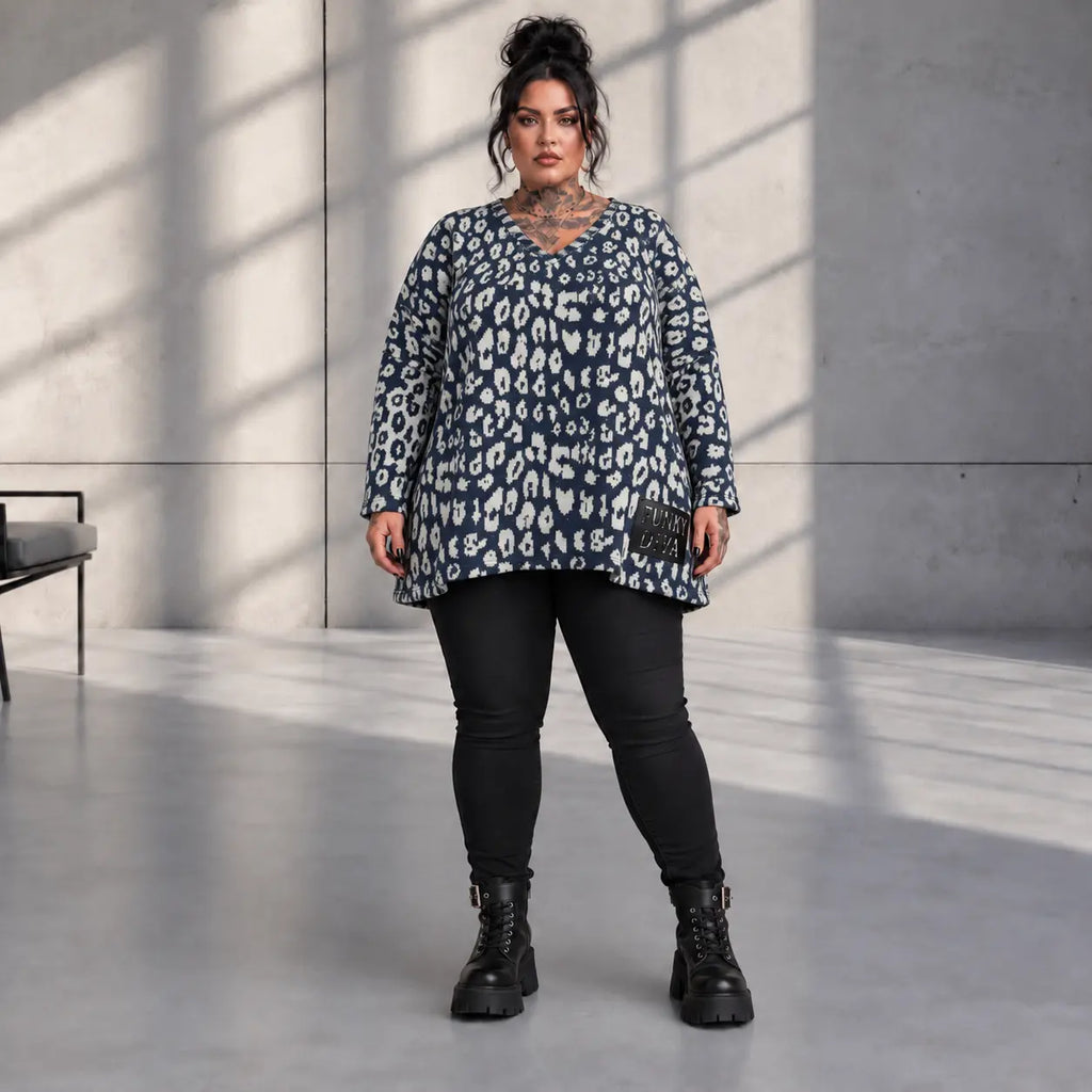 Funky Diva · Shirt · CoolDiva · C267 · GreyBlue