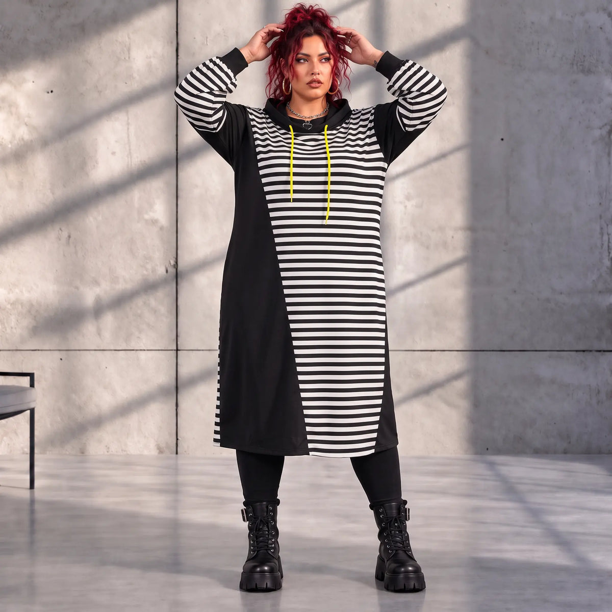 Funky Diva · Kleid · StripeDiva · KD573 · YellowStripe