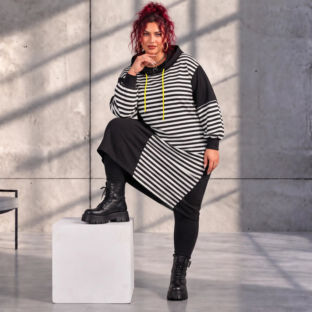 Funky Diva · Kleid · StripeDiva · KD573 · YellowStripe