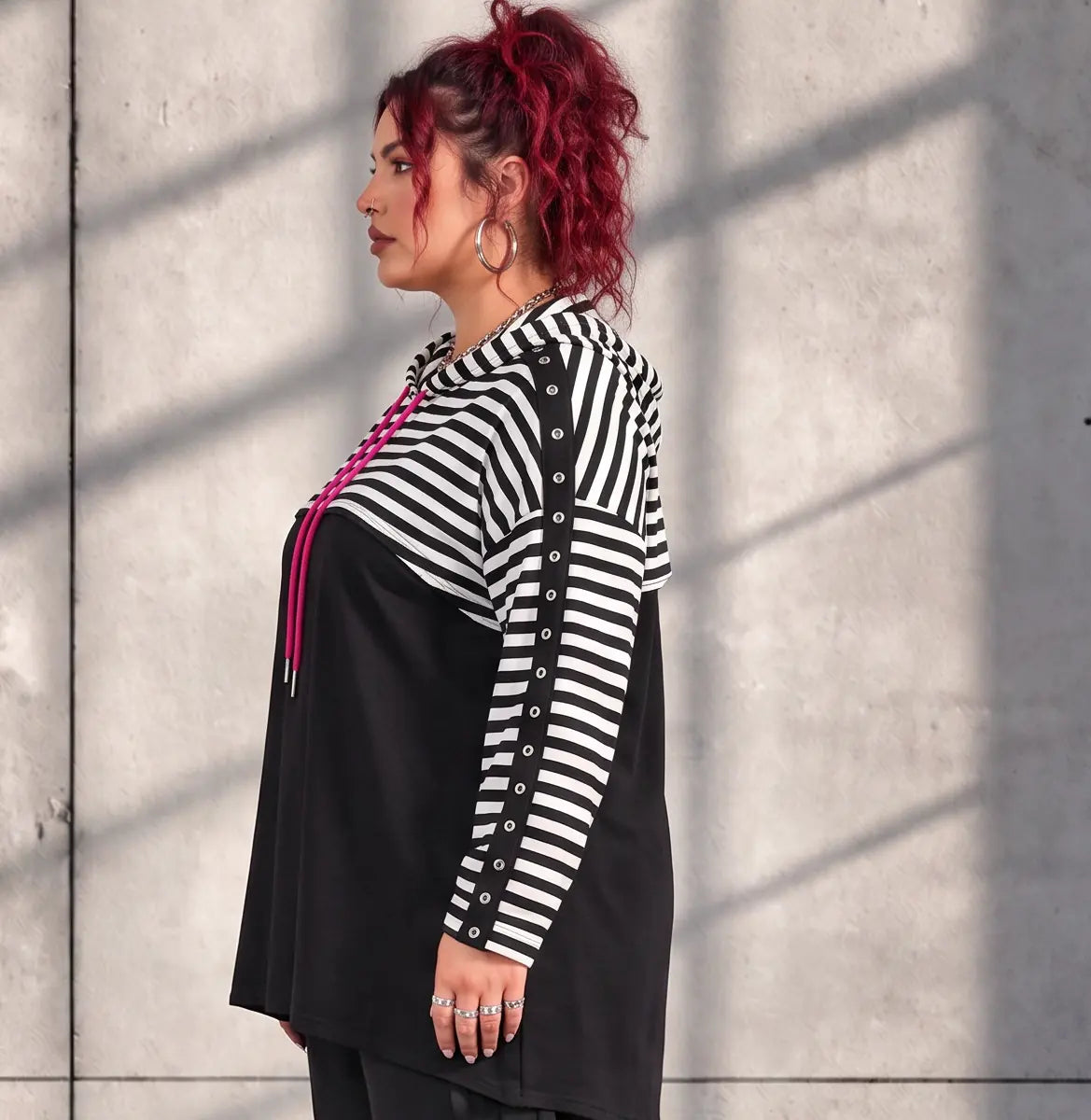 Funky Diva · Überwurf · StripeDiva · KD578 · FuchsiaStripe