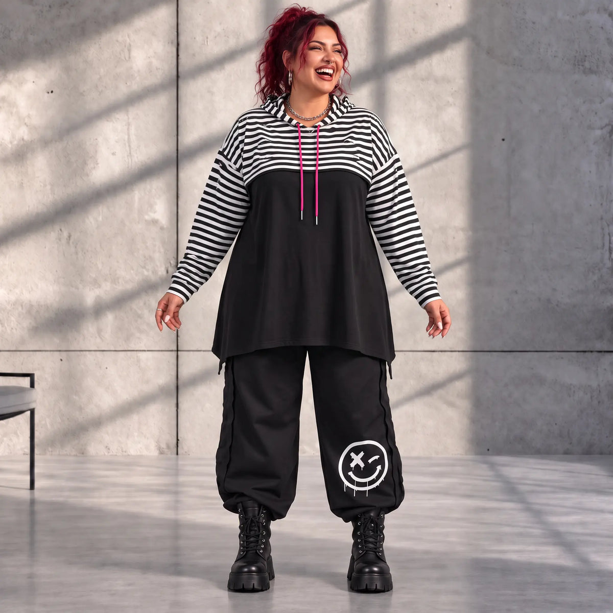 Funky Diva · Überwurf · StripeDiva · KD578 · FuchsiaStripe