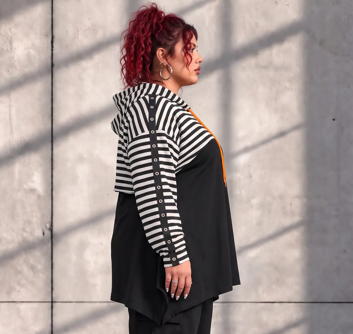 Funky Diva · Überwurf · StripeDiva · KD578 · OrangeStripe