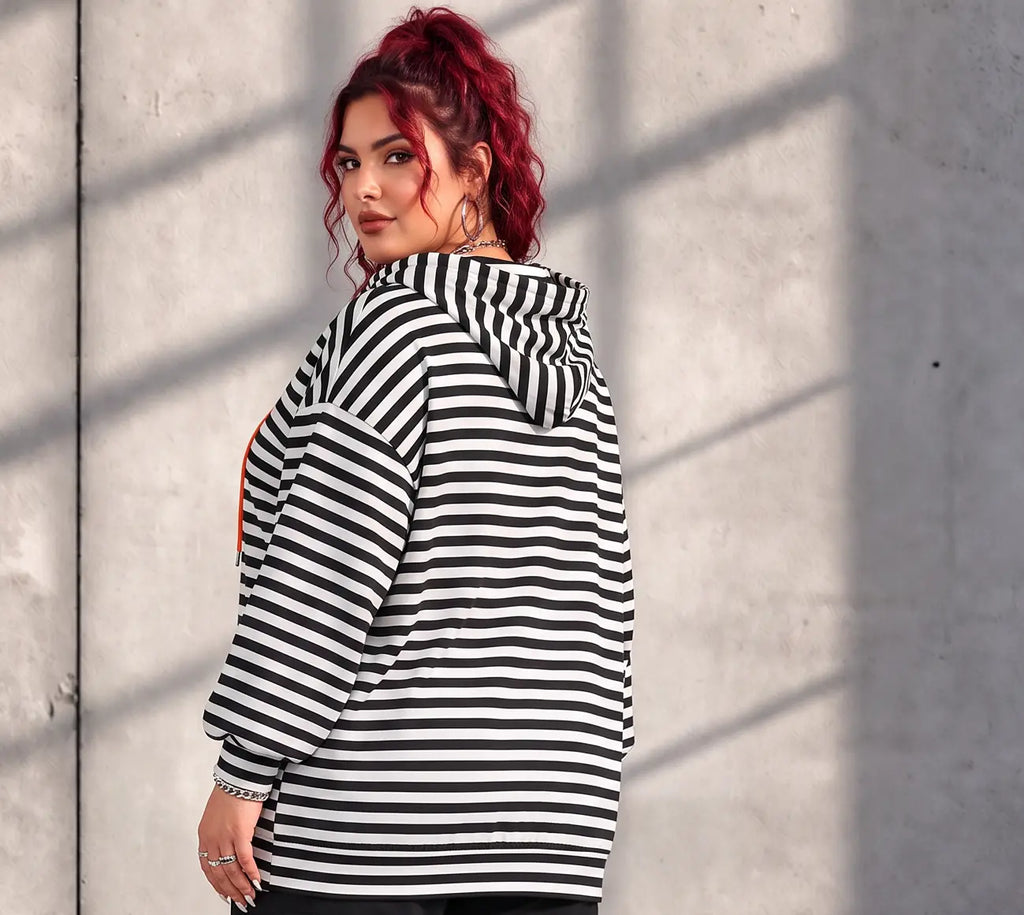Funky Diva · Hoody · StripeDiva · KD569 · OrangeStripe