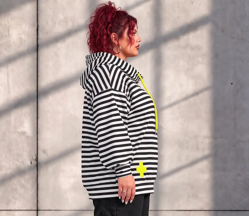 Funky Diva · Hoody · StripeDiva · KD569 · YellowStripe