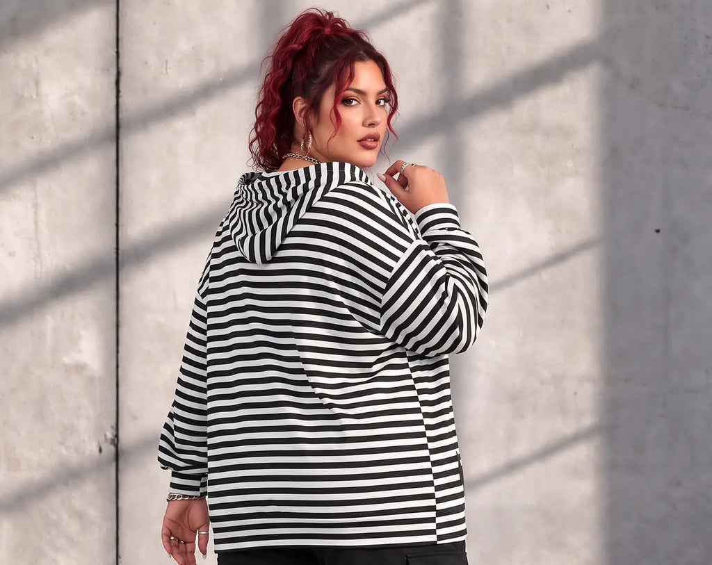 Funky Diva · Hoody · StripeDiva · KD569 · DuoBlack