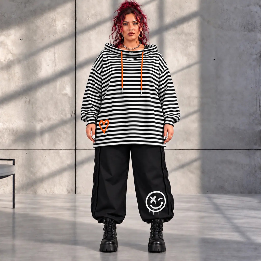 Funky Diva · Hoody · StripeDiva · KD545T · OrangeStripe