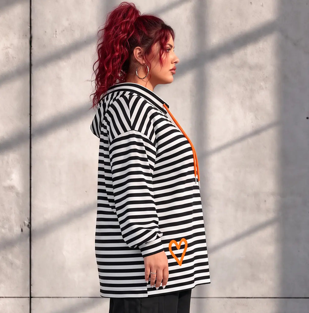 Funky Diva · Hoody · StripeDiva · KD545T · OrangeStripe