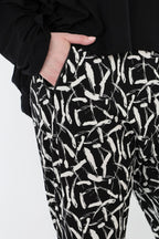 AKH Fashion 7183 Trousers, Black and White