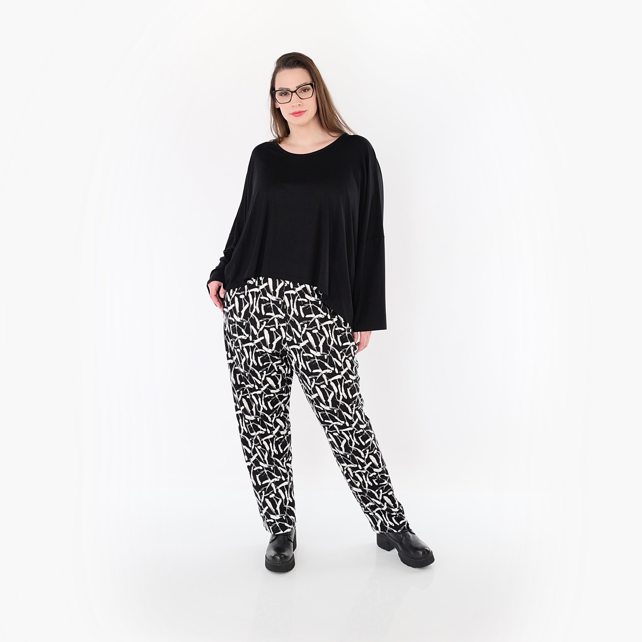 AKH Fashion 6048 Big Shirt, Black